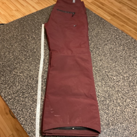 Ride Snow Board Pants, Size Large, Maroon - Picture 4 of 7